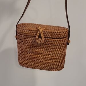 Wooden Bali Crossbody Bag